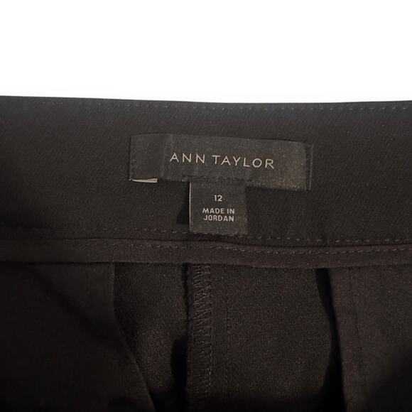Ann Taylor Women's The Wide Leg Crop Pant Size 12 Black High Rise 595046 - Picture 6 of 9
